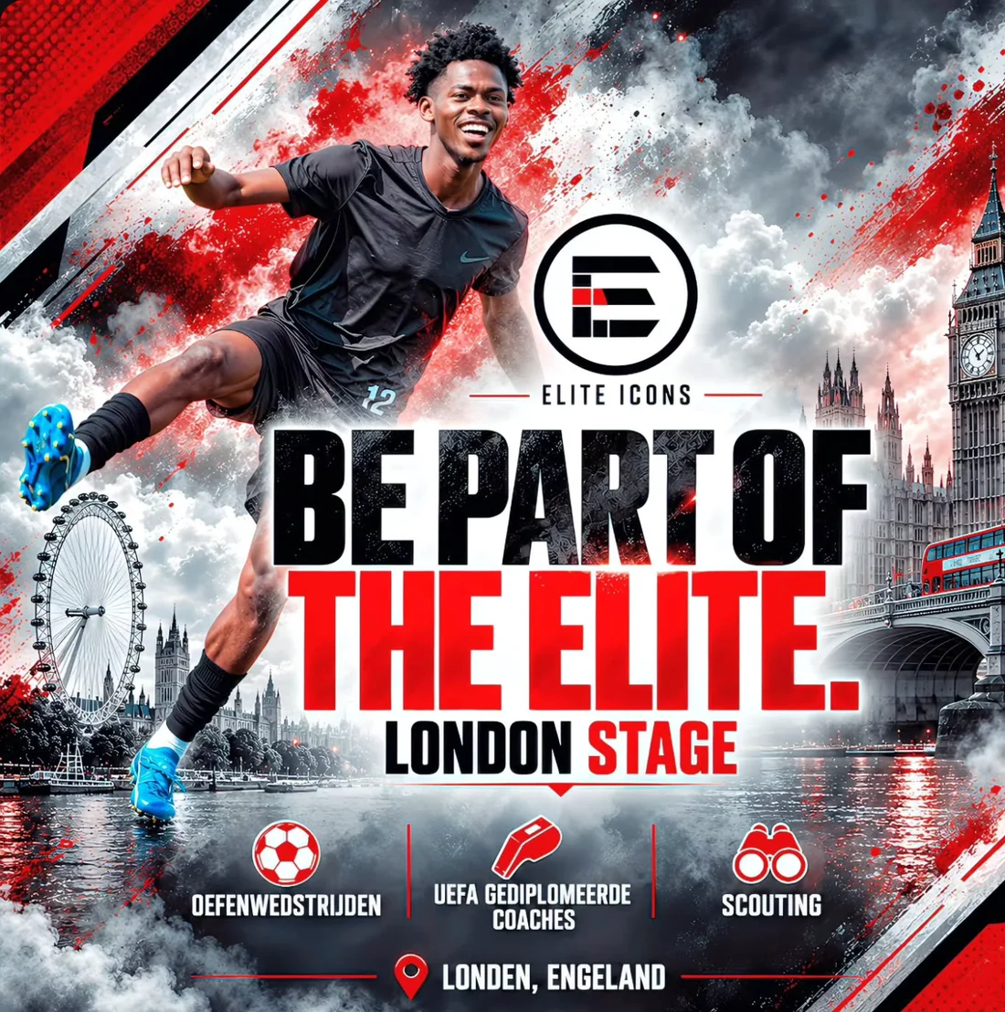 Elite Icons London Football Development Camp / Campaign artwork